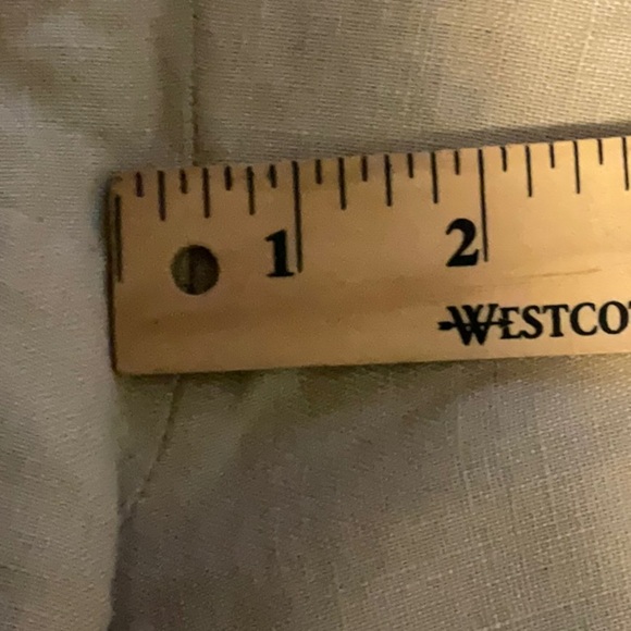 Lauren Ralph Lauren Women’s Tan Lined Linen 100% Linen Wide Leg Trousers Size 14 - Picture 11 of 14